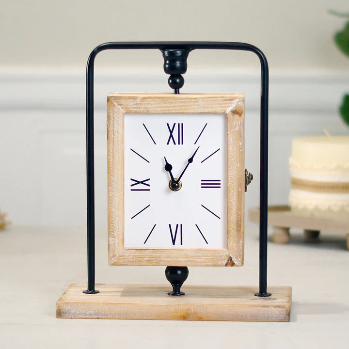 Reversible Wood Clock and Photo Frame