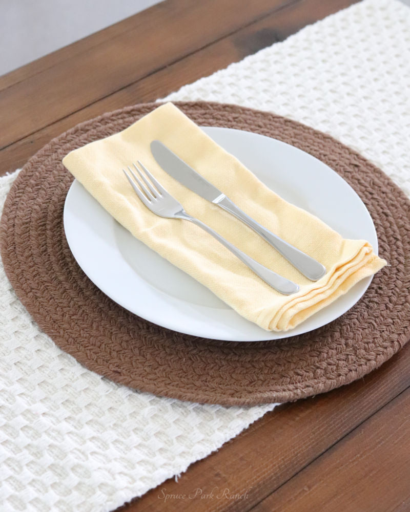 Placemat Essex Round Burro