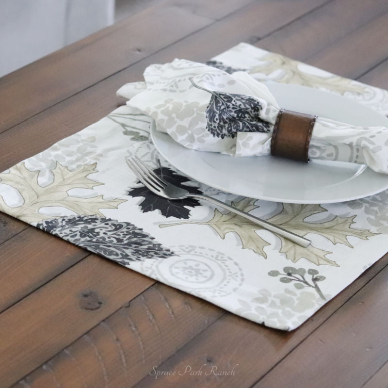 Farmhouse Leaves Textile Collection