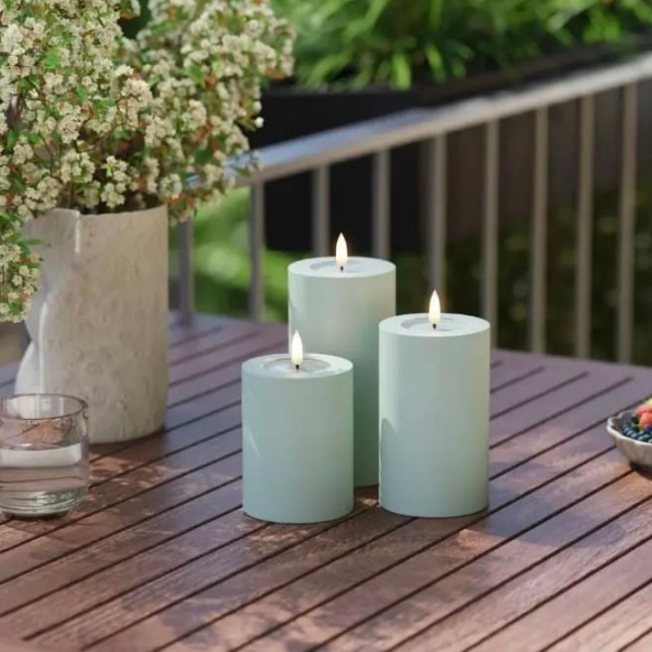 Deluxe Home Sage Outdoor LED Candles