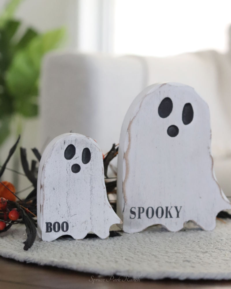 Distressed Spooky Ghost Blocks