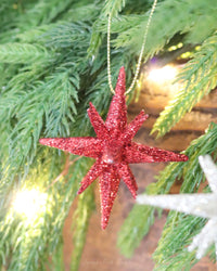 Mini Glitter Star Ornament