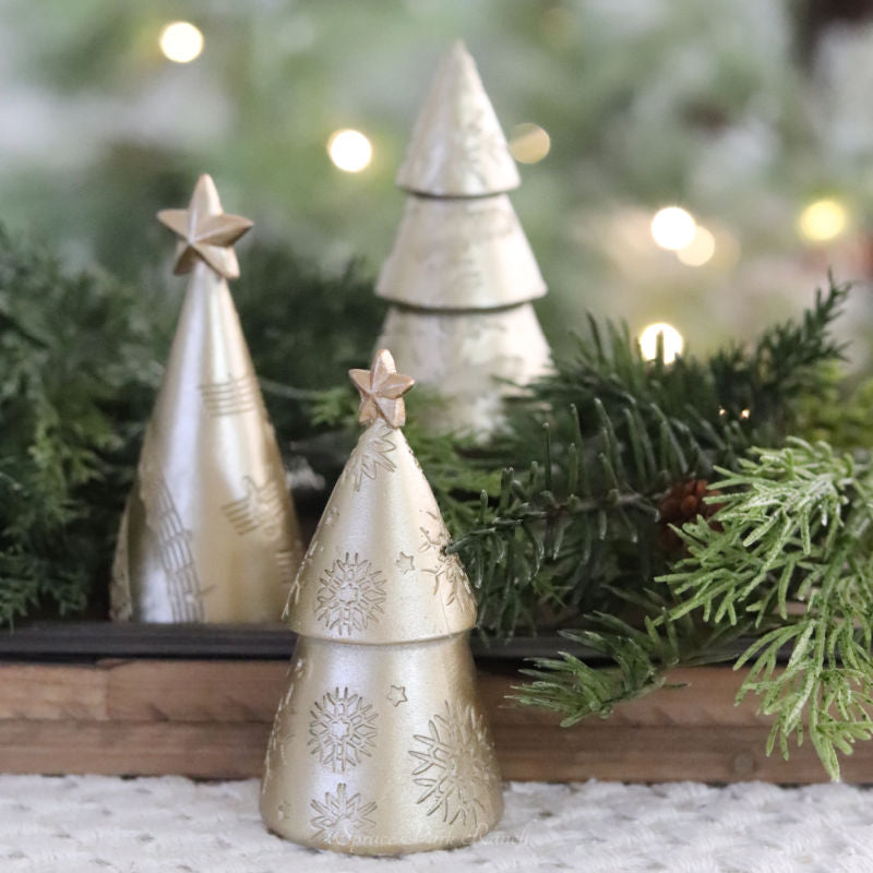 Gold Christmas Tree Tabletop Decor