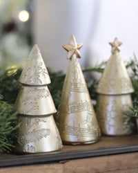 Gold Christmas Tree Tabletop Decor