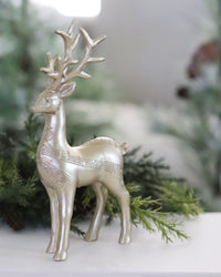 Metallic Gold Reindeer Figurine