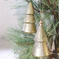 Gold Christmas Tree Ornament