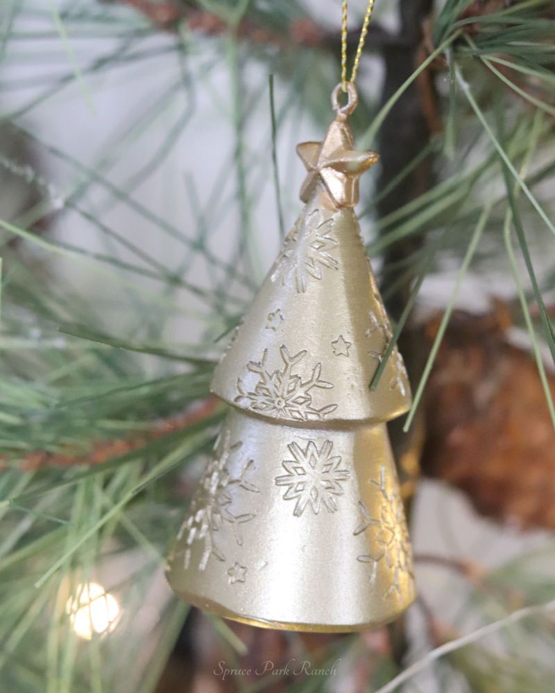 Gold Christmas Tree Ornament