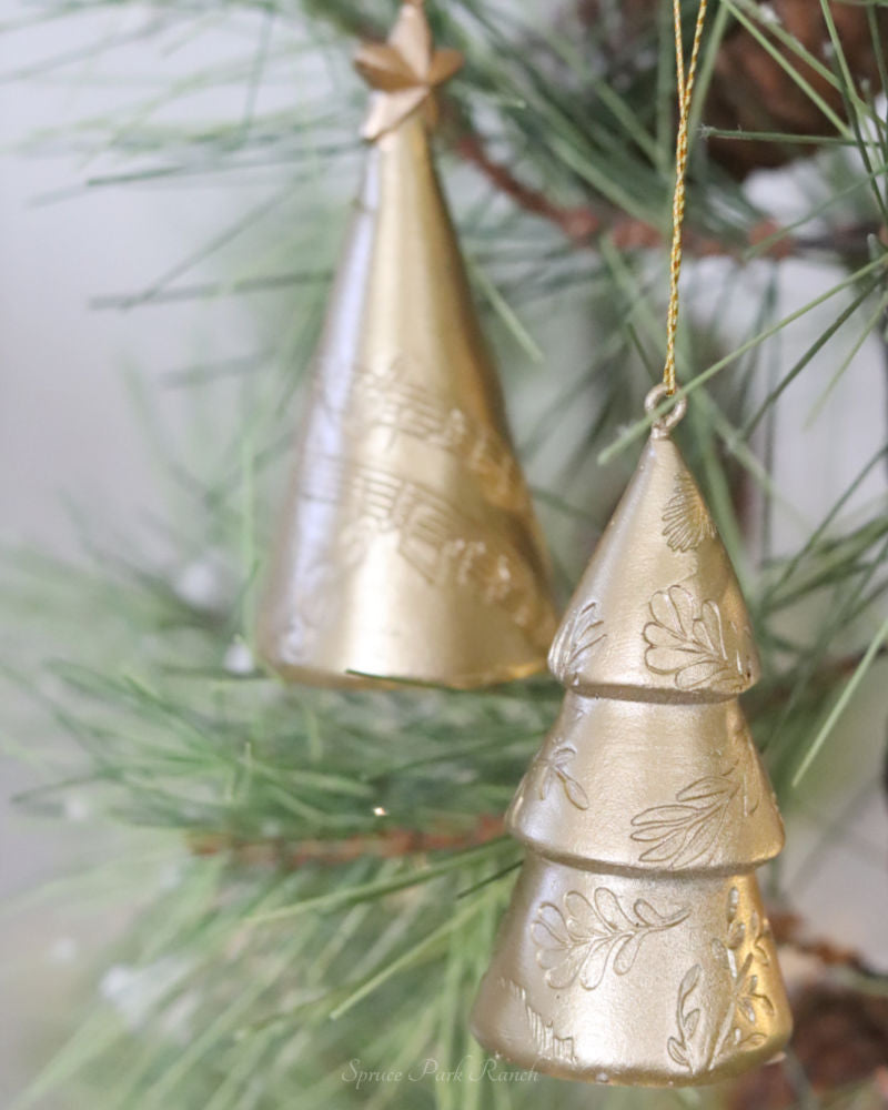 Gold Christmas Tree Ornament