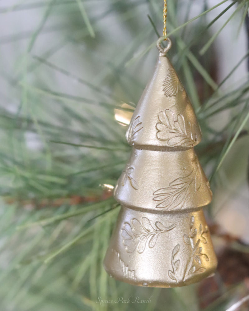 Gold Christmas Tree Ornament