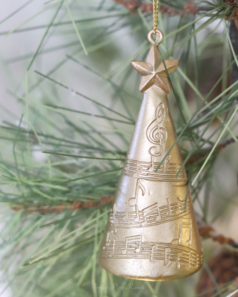 Gold Christmas Tree Ornament