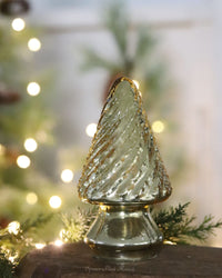 Mini Gold Mercury Glass Christmas Tree