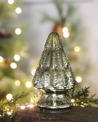 Mini Gold Mercury Glass Christmas Tree