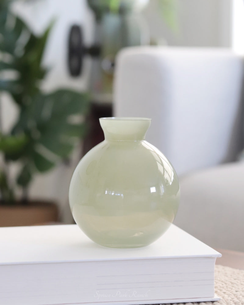 Small Green Glass Vases