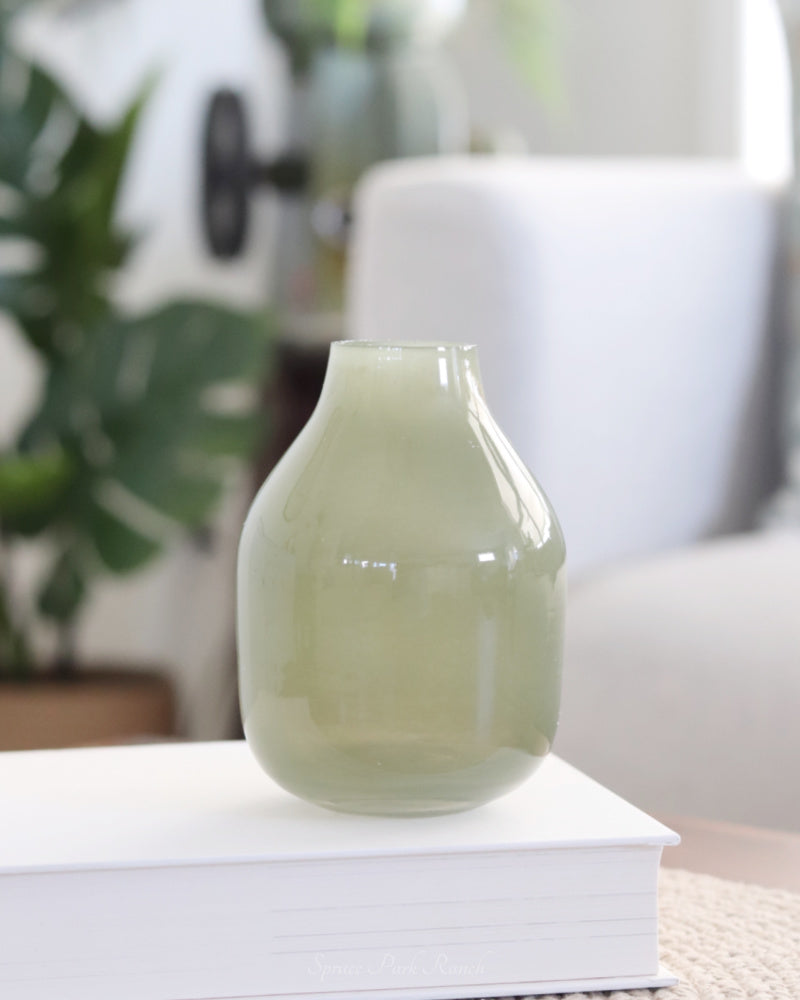 Small Green Glass Vases