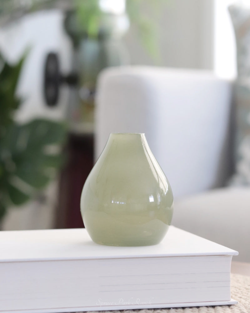 Small Green Glass Vases