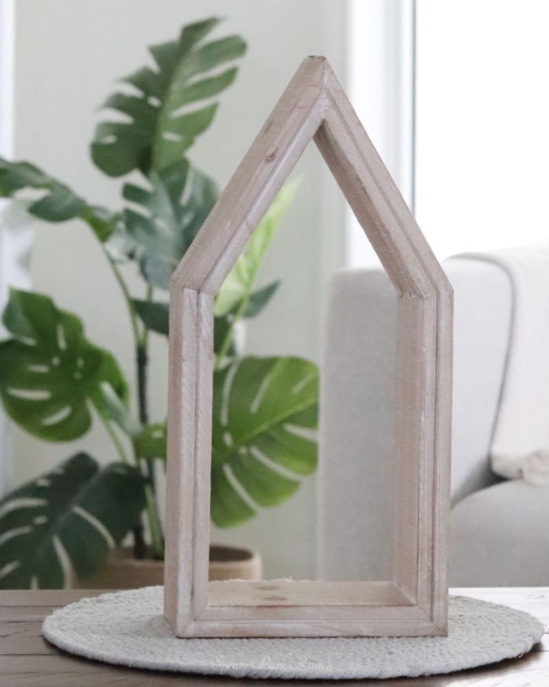 Natural Wood House Cutout