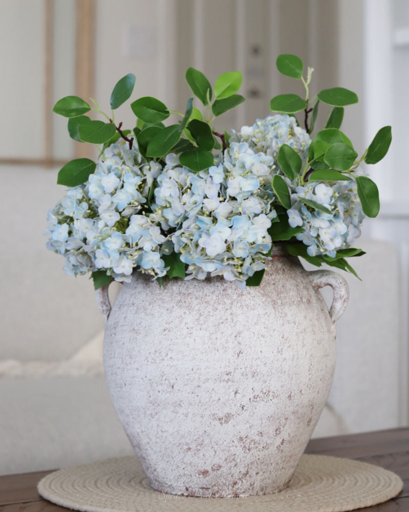 Blue Hydrangea Real Touch Bundle 12"