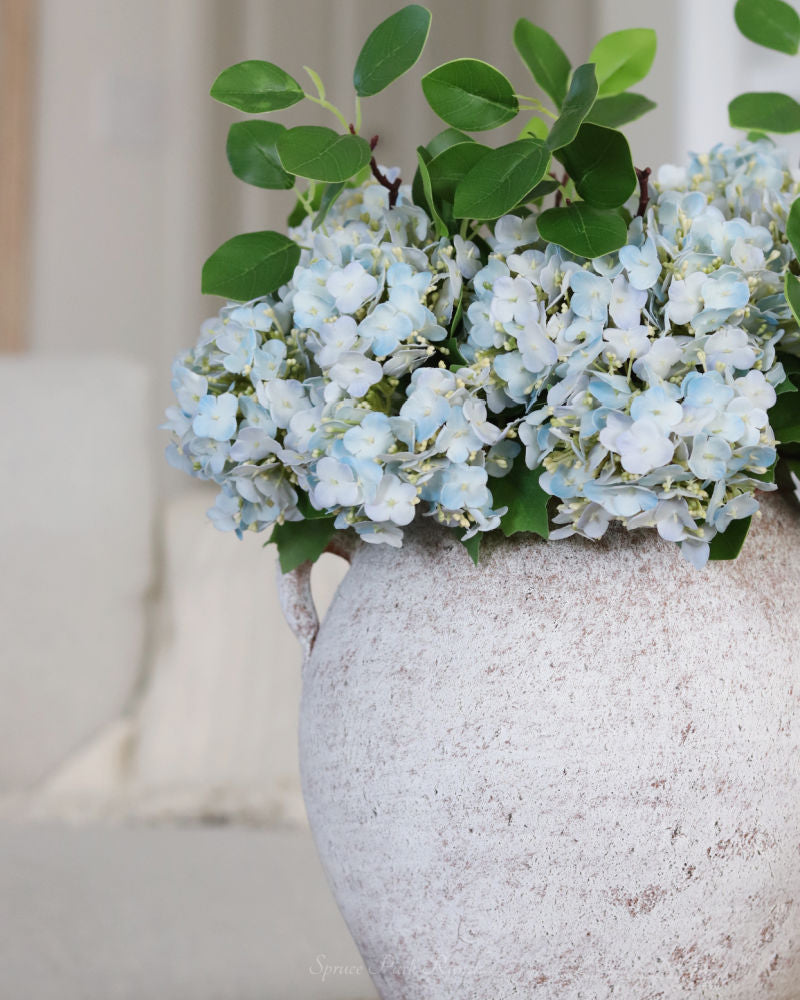 Blue Hydrangea Real Touch Bundle 12"