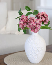 Pink Hydrangea Real Touch Bundle 12"