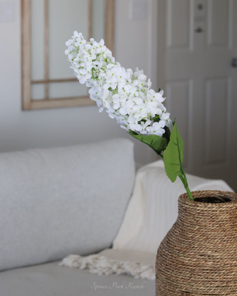 White Cone Hydrangea Stem 38.5"