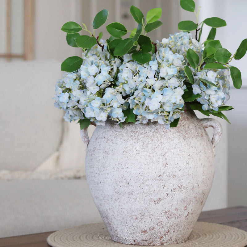 Blue Hydrangea Real Touch Bundle 12"