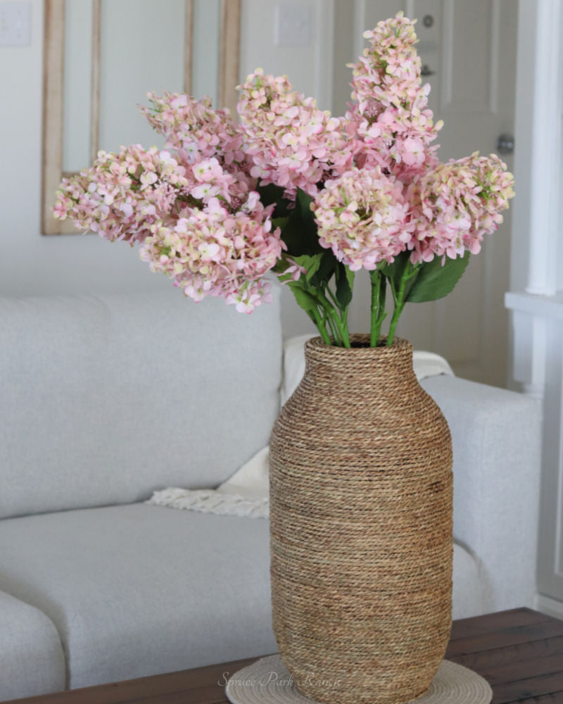 Pink Cone Hydrangea Stem 38.5"