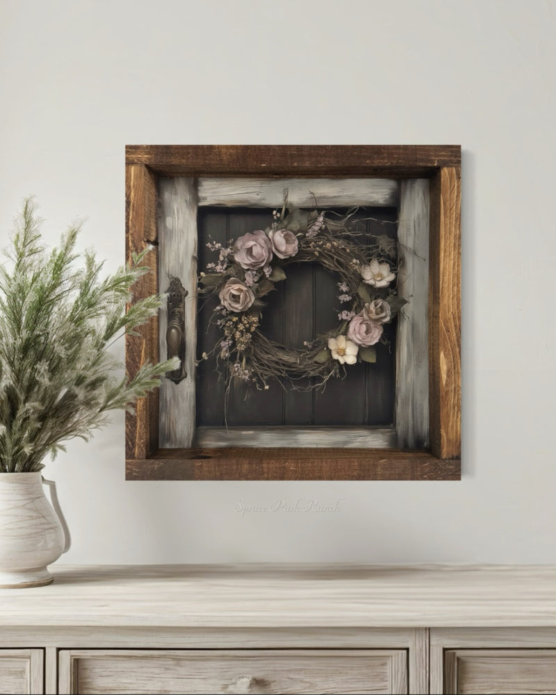 Spring Wreath Canvas Print