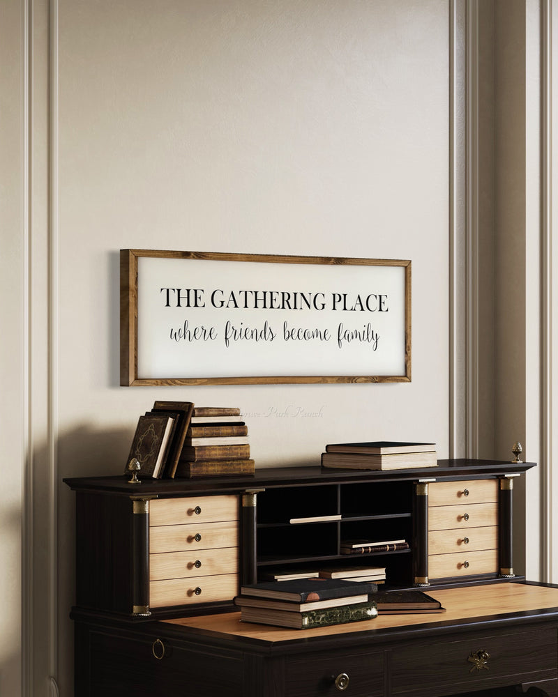 The Gathering Place Wood Sign