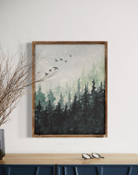 Watercolour Forest Wall Decor