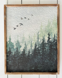 Watercolour Forest Wall Decor