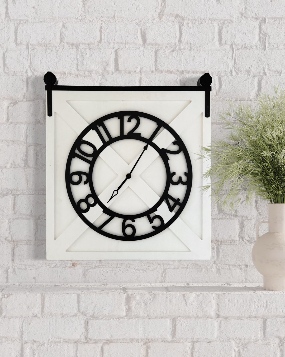 Barn Door Wall Clock