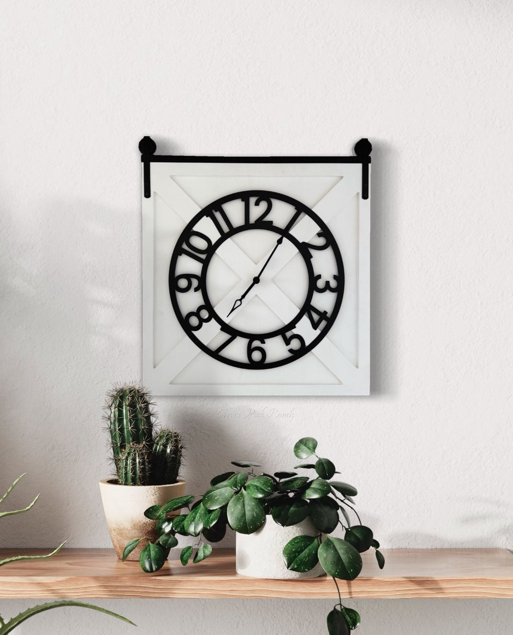 Barn Door Wall Clock