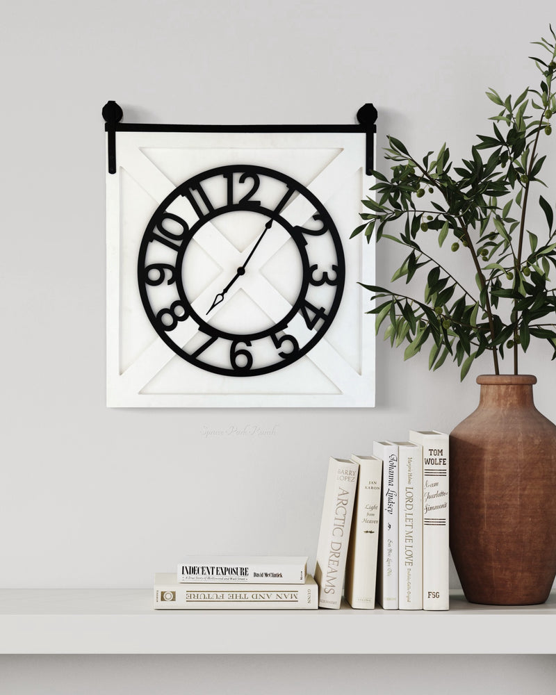 Barn Door Wall Clock