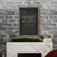 Merry Christmas To All Wood Sign