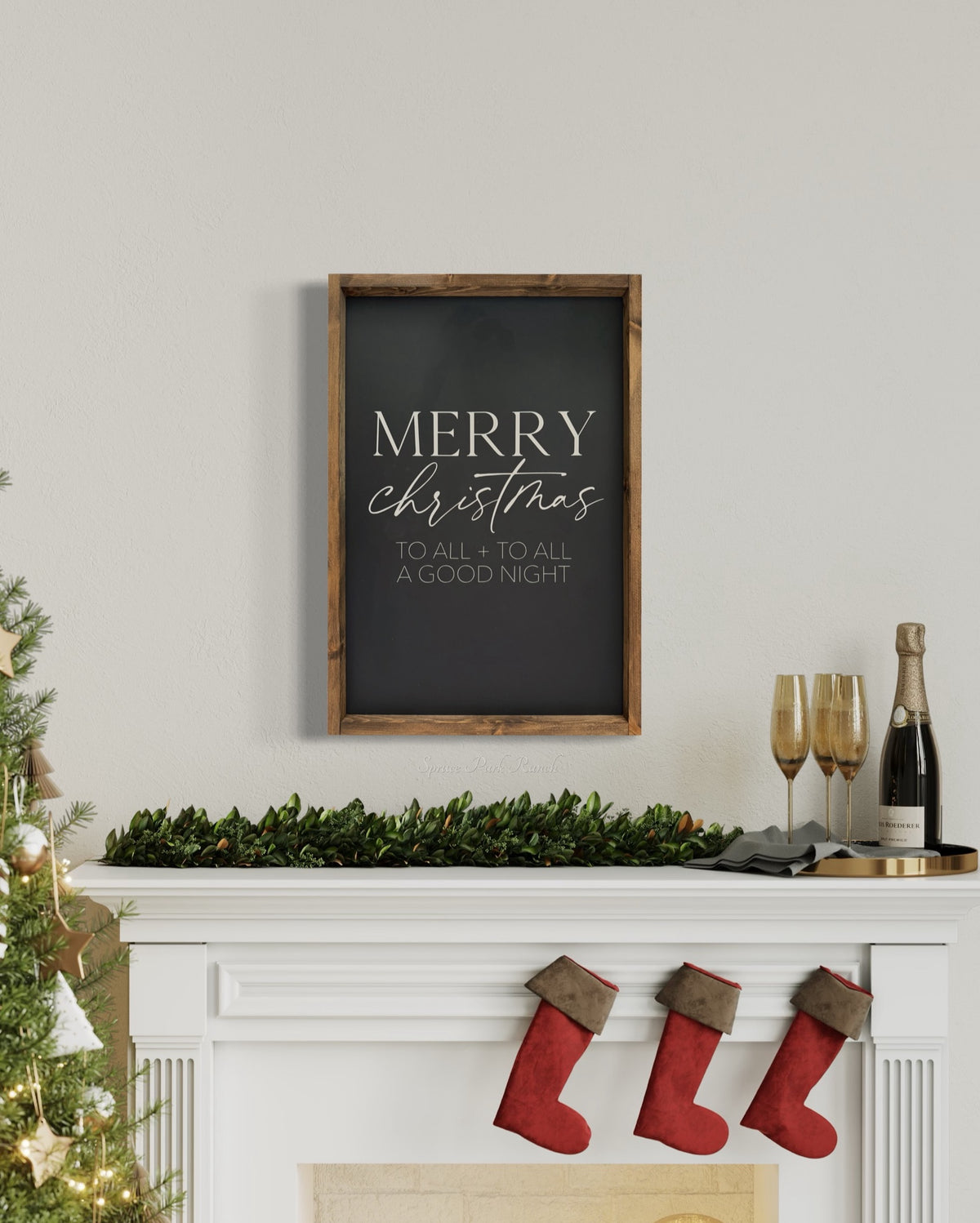 Merry Christmas To All Wood Sign