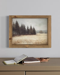 Winter Landscape Vintage Print