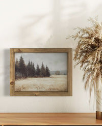 Winter Landscape Vintage Print