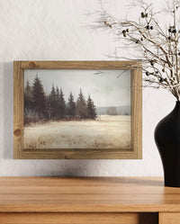 Winter Landscape Vintage Print