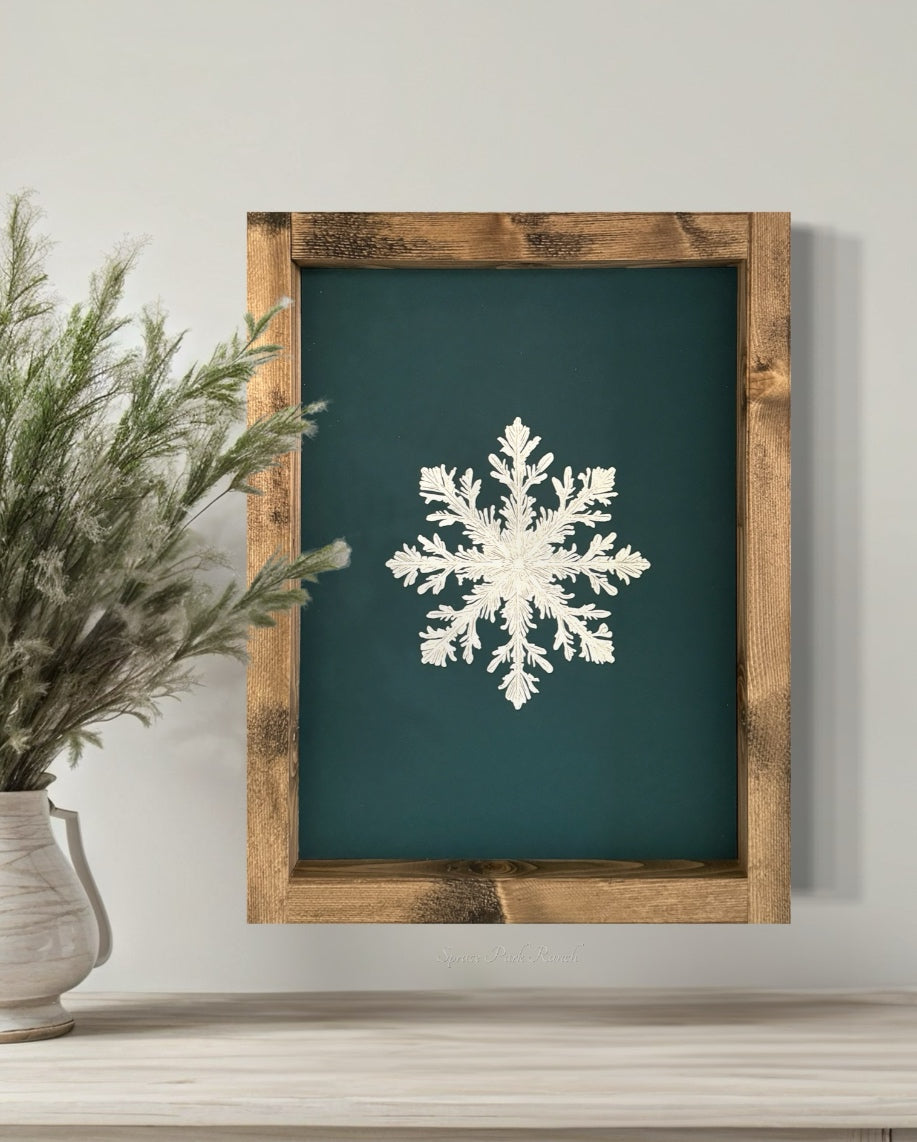 Snowflake Vintage Print