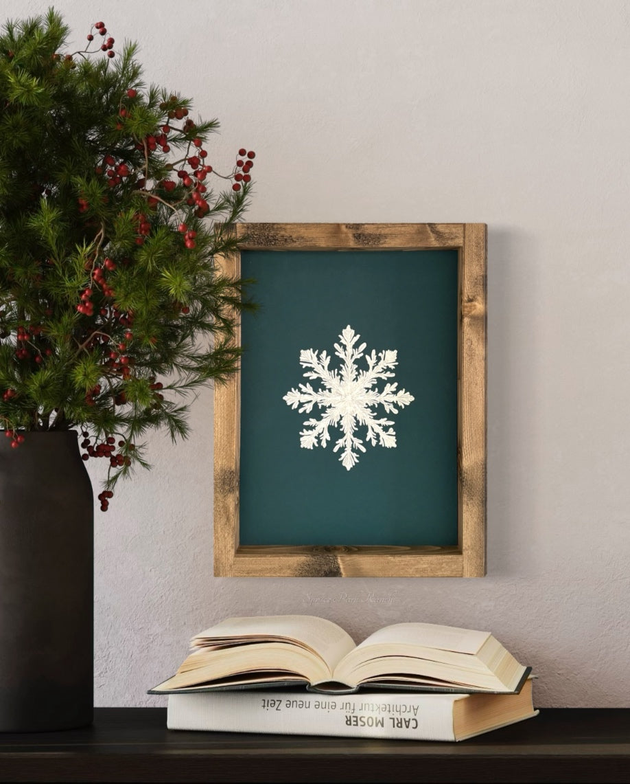 Snowflake Vintage Print