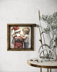 Letters to Santa Canvas Print