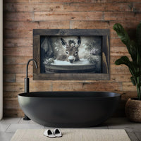 Baby Donkey in Bathtub Canvas Print