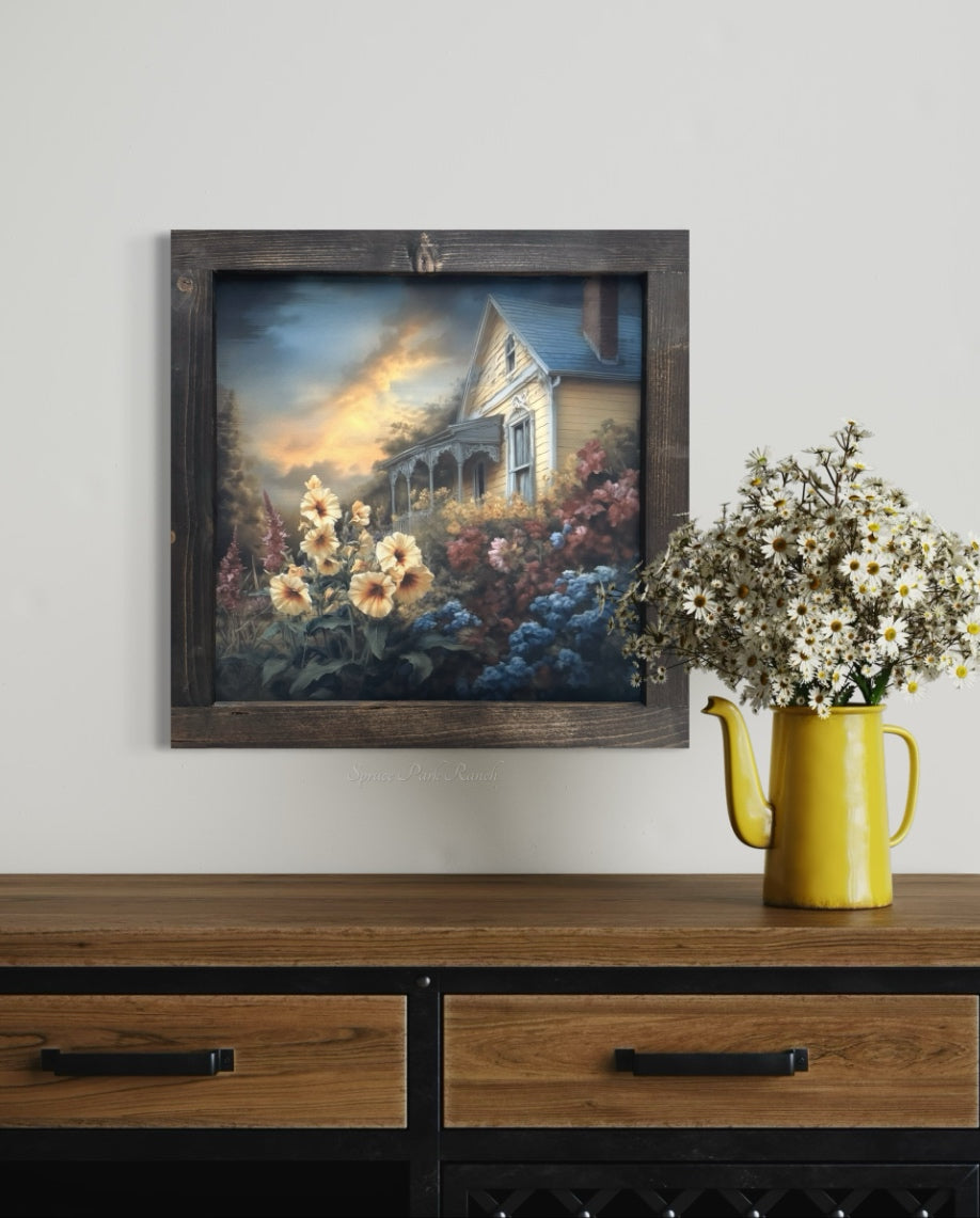 Yellow Cottage Canvas Print