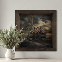 Sunset Flower Wagon Canvas Print