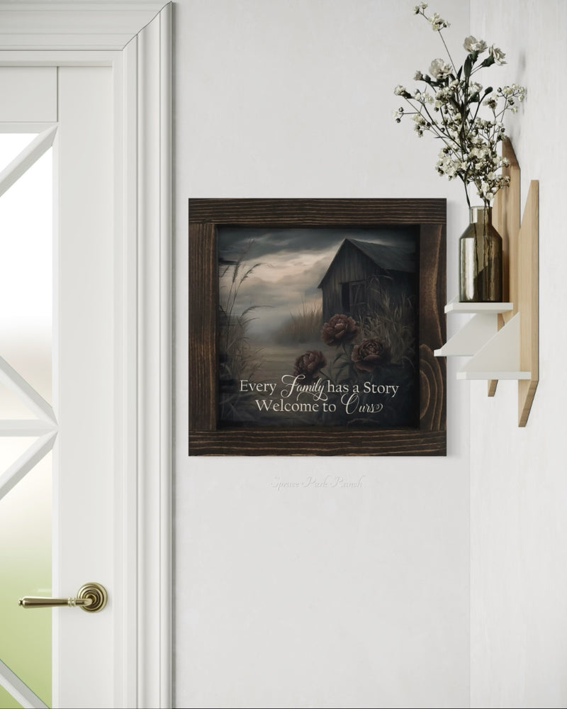 Every Family Has a Story Canvas Print