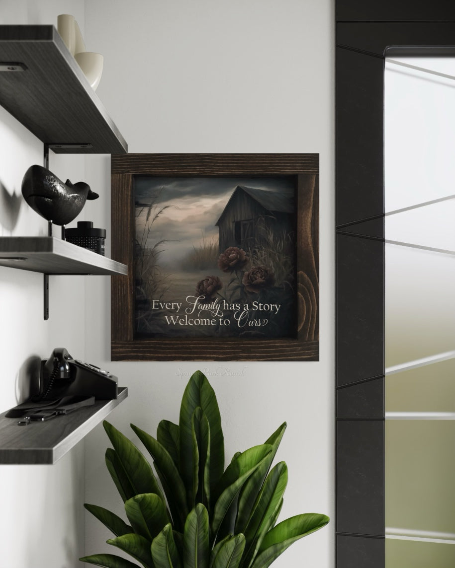 Every Family Has a Story Canvas Print