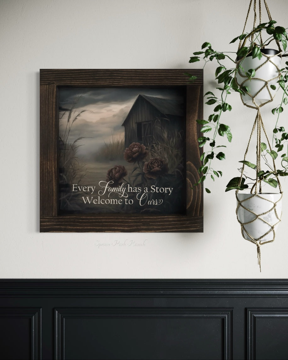 Every Family Has a Story Canvas Print