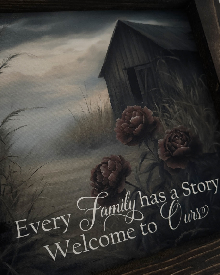 Every Family Has a Story Canvas Print