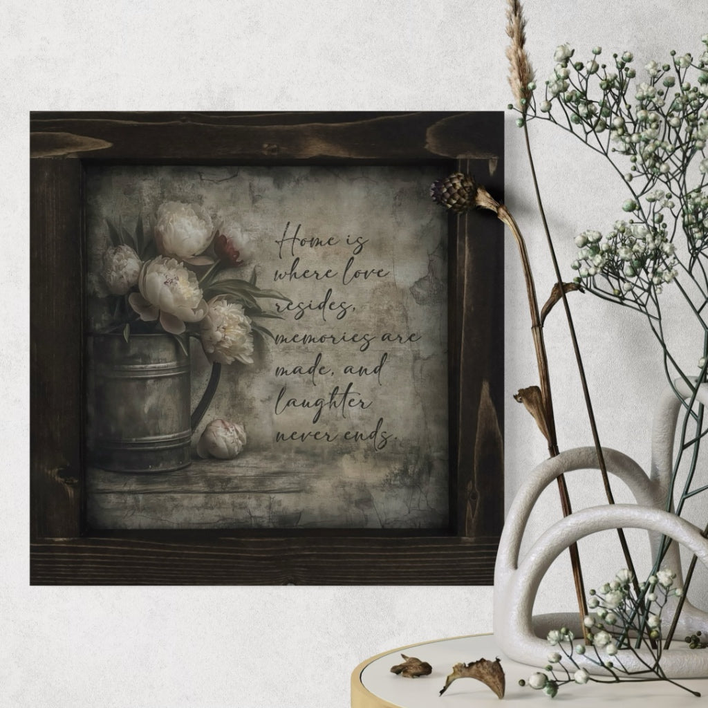 Home is Where Love Resides Canvas Print