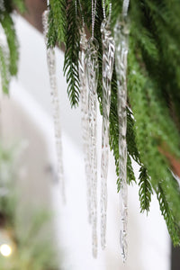 Spun Glass Icicle Ornament